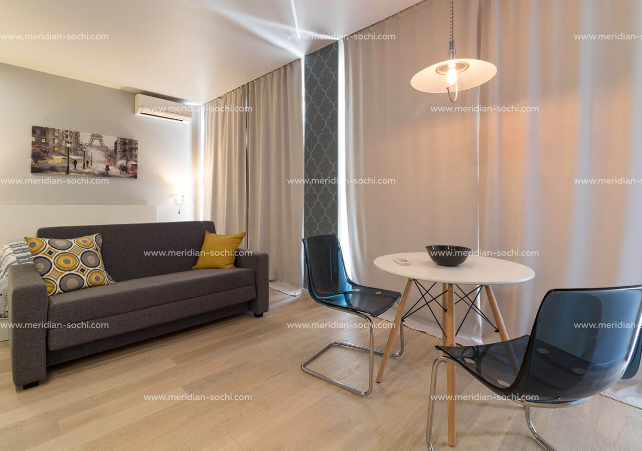 Купить апартаменты в Сочи Студия в скандинавском стиле