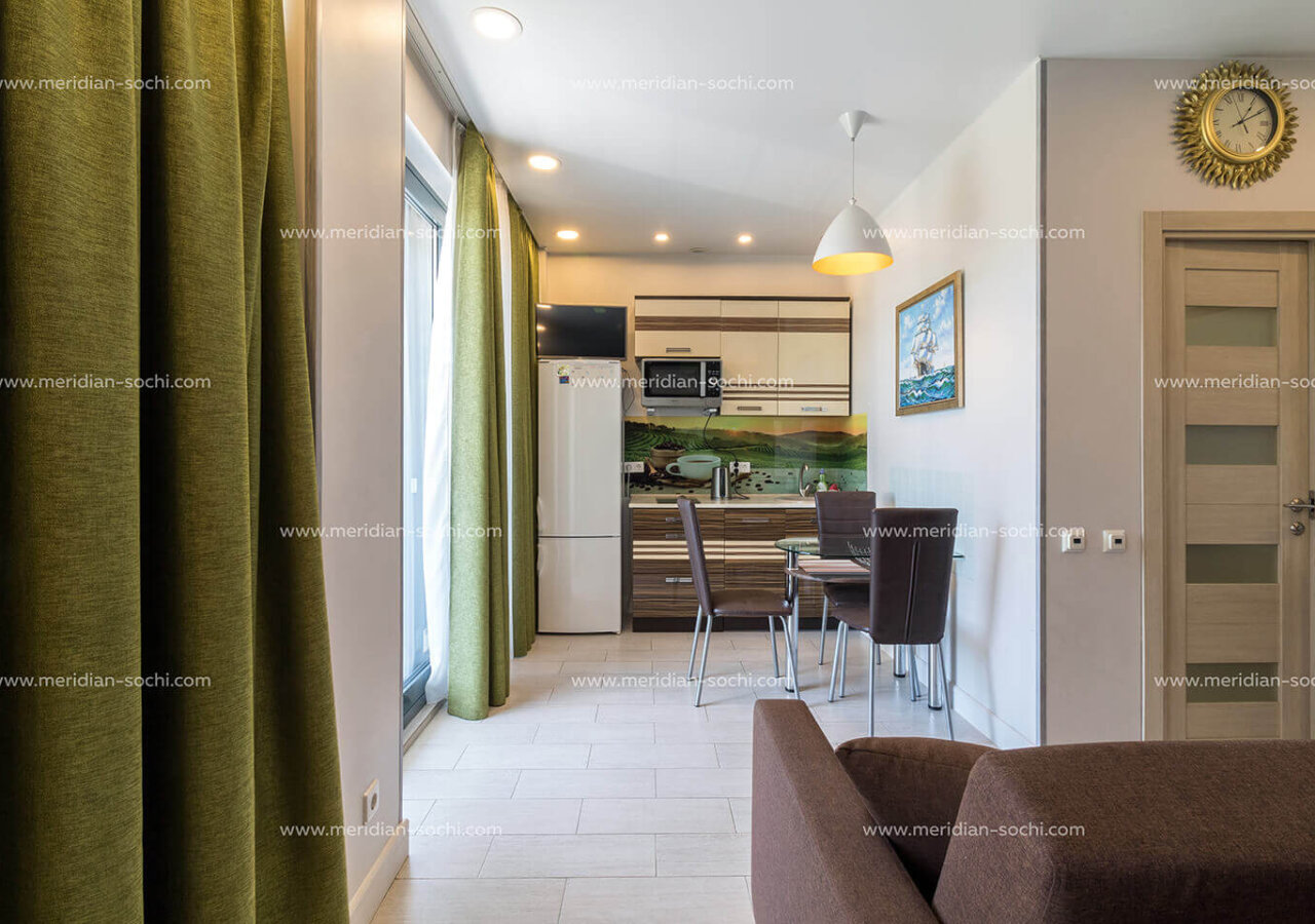 Студия 35 м² с видом на горы - Купить в АК «Меридиан»