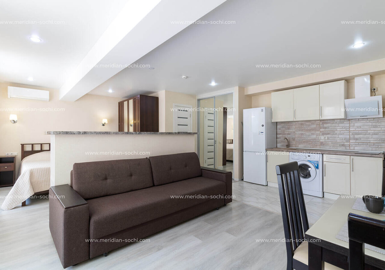Meridian-1038 Просторная студия в Сочи 40 м²