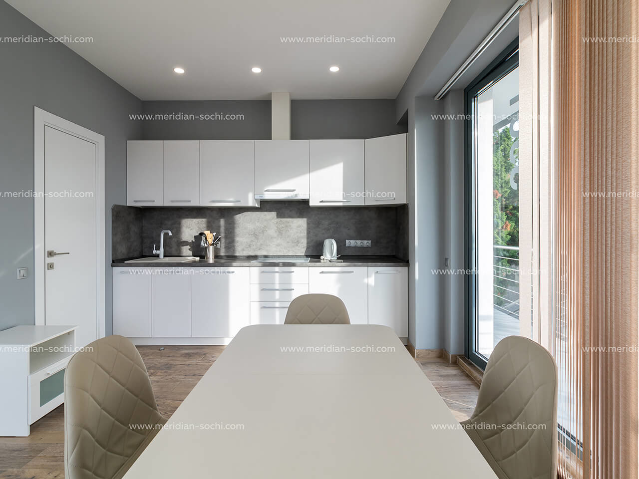 Meridian1731 Студия с видом на море и горы в Сочи